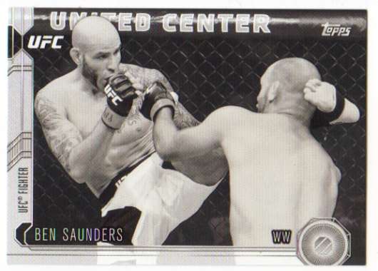 2015 Topps UFC Chronicles Black and White /188 #59 Ben Saunders