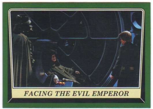 2016 Topps Star Wars Rogue One Mission Briefing Green #75 Facing the Evil Emperor
